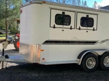 2000 Sundowner Valuelite 2 horse slant load bumper pull horse trailer‼️